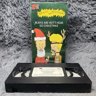 MTV’s Beavis and Butt-Head Do Christmas VHS Tape 1996 Adult Cartoon Comedy Show - Image 1 of 4