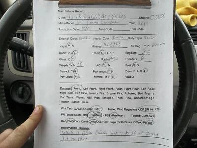 Used Front Center Interior Rear View Mirror fits: 2017 Buick Lacrosse automatic - Image 1 of 4