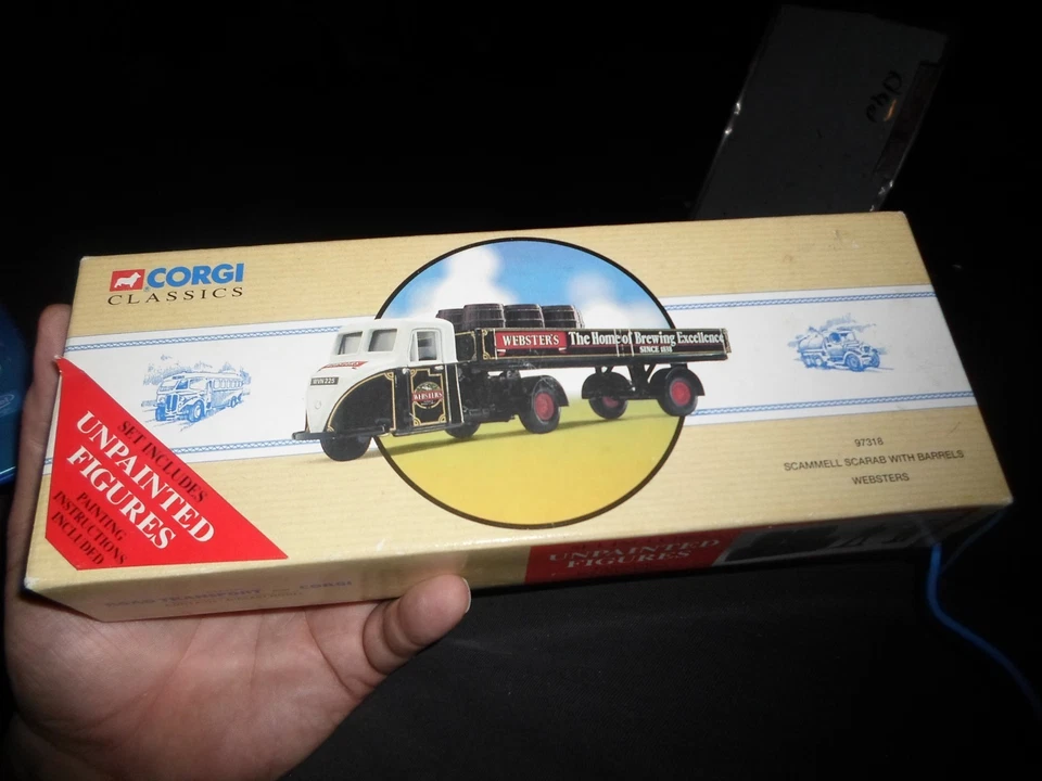 Corgi Classics 97318 Scammell Scarab With Barrels Websters Brewing A4