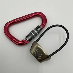 Fusion Eureka Alum Red Carabiner 2kN Clip + Black Diamond ATC Belay/Rappel Set - Picture 1 of 11