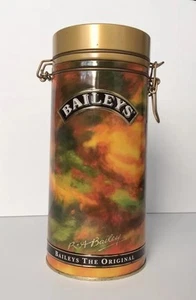 Vintage Baileys The Original Round Tin Can Container Locked Lid 1993 Ireland - Picture 1 of 9