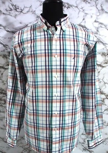 MEN'S NAUTICA MULTICOLOURED COTTON CHECK LONG SLEEVE OXFORD SHIRT SIZE XL - Picture 1 of 9