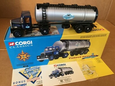 CORGI CLASSICS SCAMMELL HIGHWAYMAN CROW CARRYING CO. TANKER TRUCK 1:50 #16304 - Image 1 of 4