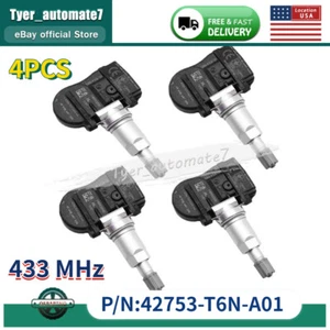 4X TPMS Tire Pressure Sensors 42753-T6N-A01 For Honda Odyssey 433MHz - Picture 1 of 5