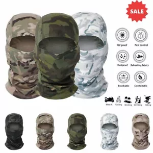 Máscara facial camuflada pasamontañas protección UV esquí capucha solar máscaras tácticas para hombres y mujeres - Imagen 1 de 13