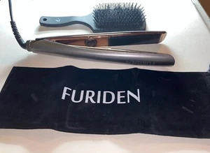 ¡NUEVO! Plancha plancha/plancha plana de cerámica Furiden Professional 1"; tamaño de viaje - Imagen 1 de 3