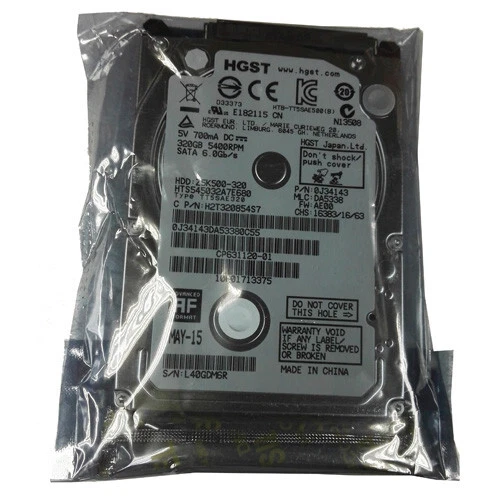 HGST 320GB HTS545032A7E680 5400RPM 6Gbs SATA 2.5" Laptop HDD Hard Disk Drive - Image 1 of 2