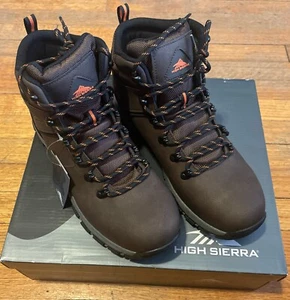 High Sierra Mens Hiker Canyon 2.0 Brown Hiking Boots 9.5 Medium Shoes Brand New - Picture 1 of 7