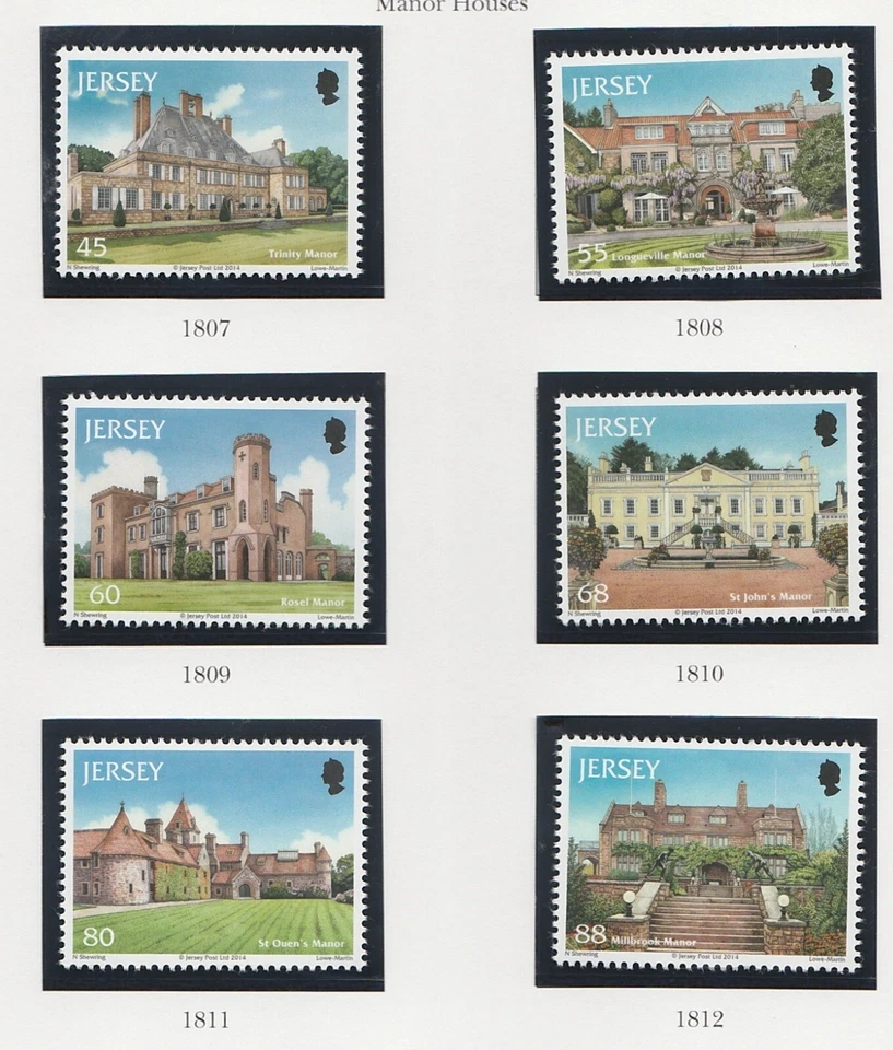 Jersey 2014 Architecture SG 1807-1812 MNH - Image 1 of 1