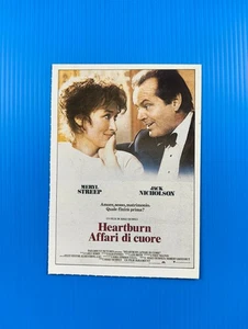 Brûlures D’Estomac Affaires De Coeur Meryl Streep Mini Affiches Ciak Carte - Photo 1/2