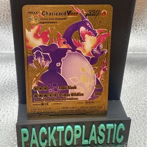 Charizard Vmax HP 330 Gold Foil Art Vinyl Textured Collector Pokemon Promo P2 - Picture 1 of 2