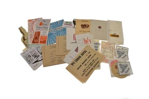 Vintage Restaurant Cocktail Menu's Table Toppers Beverage Wine List Napkins Lot  - Picture 1 of 11