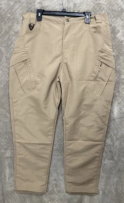 CALÇA CARGO ESTILO TECNOLOGIA EQUIPAMENTO EXTERNO TAMANHO 3XL TAN caminhada tática acampamento - Imagem 1 de 4