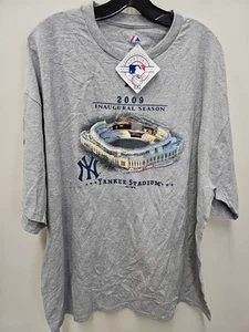 2009 Yankee Stadium Inaugural Season T-Shirt - Majestic - New York MLB Jeter 2xl - Picture 1 of 3