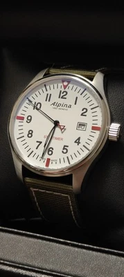 Alpina Startimer Pilot 42 mm White Dial Men's Watch - AL-240S4S6 - Image 1 of 4