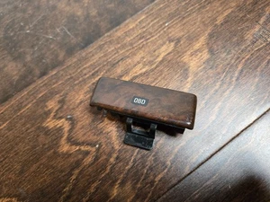 1995-2001 BMW E38 740I 740IL 750IL  OBD Port Cover Wood Trim Cover Good Clips OE - Picture 1 of 2
