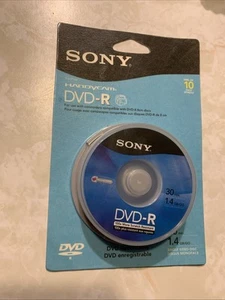 NEW SEALED Sony Handycam Mini DVD-R 10 PACK 8CM 1.4 GB 30 Min Recordable Disc - Photo 1/4