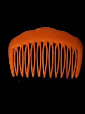 Vintage 1980s Orange Hair Comb Styling Accessory - Image 1 of 4