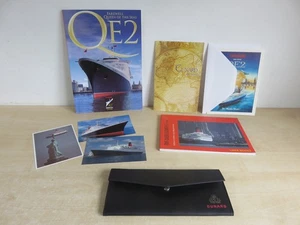 Cunard QE2 Collectables, wallet, booklets, guide, postcards etc... - Picture 1 of 9