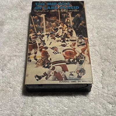 THE MIRACLE OF LAKE PLACID 1980 Rare MAGNETIC VIDEO Hockey USA Olympics VHS - Image 1 of 4