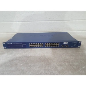 Netgear Prosafe GS724T Smart Switch Blue 10/100 Mbps 24-Ports Gigabit Ethernet - Picture 1 of 10