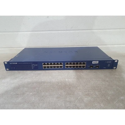 Netgear Prosafe GS724T Smart Switch Blue 10/100 Mbps 24-Ports Gigabit Ethernet - Image 1 of 4