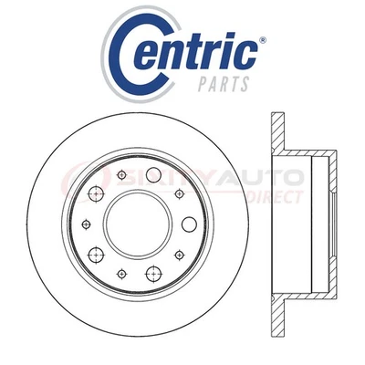 Centric C-TEK Disc Brake Rotor for 2014-2018 Ram ProMaster 1500 3.0L 3.6L L4 sw Foto 1 de 4