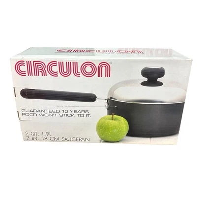 Vintage NOS Circulon 2 Qt 7 Inch Non-Stick Saucepan With Lid MADE IN HONG KONG - Image 1 of 4