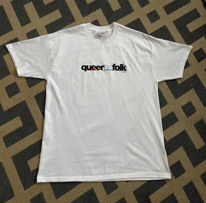 Vintage 2001 Queer as folk SHOWTIME TV T shirt size large 100% cotton - Picture 1 of 6