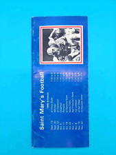 SAINT St. MARY'S COLLEGE GAELS - COLLEGE FOOTBALL MEDIA GUIDE - 1980
