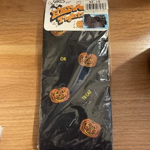 Girls Vintage Halloween Tights Size 7-10 - Picture 1 of 3