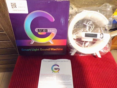 CARGADOR DE TELÉFONO INALÁMBRICO MULTIFUNCIÓN MÁQUINA DE SONIDO DE LUZ INTELIGENTE Foto 1 de 4