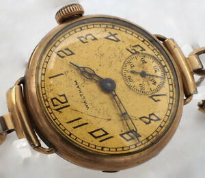 Antique Waltham Watch. 7 Jewels Production 1923 Grade 561 12K Gold Field Runs