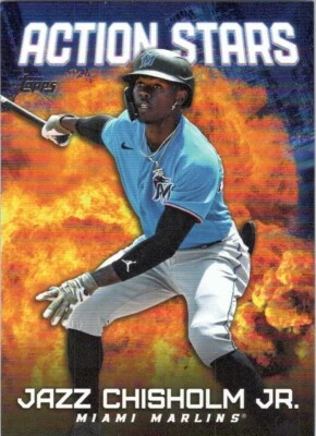 2023 Topps Update Action Stars #AS30 Jazz Chisholm Miami Marlins - Image 1 of 2
