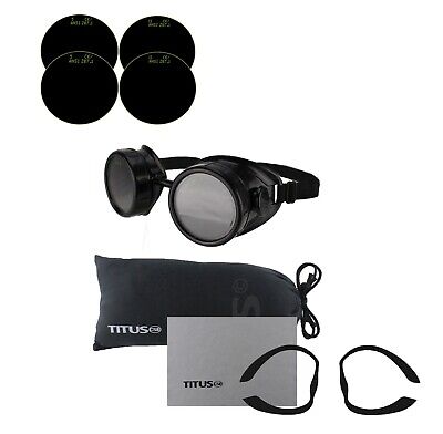 Titus Welding Goggles Glasses 4 Lens Set ARC MIG TIG GAS Oxy Cutting #5 #11 =#16 • 21.99$