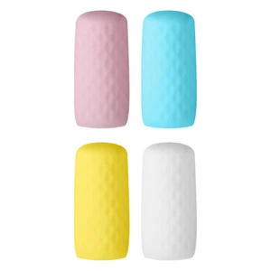 Paquete de 4 fundas de silicona para botellas para viajes, mangas elásticas elásticas elásticas, multicolor - Imagen 1 de 7