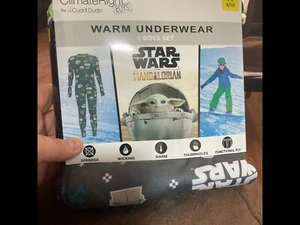 New:Climate Right/Star Wars Insulated  Longjohn Underwear Set Boys' Size M 8/10  - Picture 1 of 3