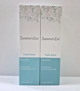 SET OF 2 New Summer's Eve Douche Fresh Scent 4.5 fl oz (133 ml) - Picture 1 of 3