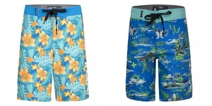 Hurley $38 Tropical Drawstring Board Shorts Size 20, Inseam 10" Waist 30" NWT - Picture 1 of 10