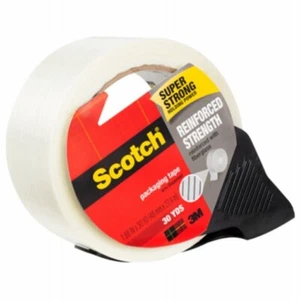 Scotch 8950-RD-6GC 1.88" x 30 Yard Strapping Tape w Dispenser - Pack of 4 - Picture 1 of 6