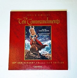Vintage Sealed The Ten Commandments 35th Anniversary Collector's Laserdisc New - Picture 1 of 2
