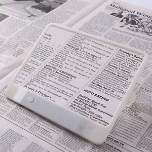 LED Triple magnifying reading light night reading flat plate PVC - Picture 1 of 6