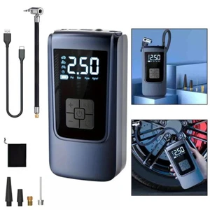Car Tyre Inflator Cordless Digital USB Rechargeable Tire Air Compressor Pump - Picture 1 of 10