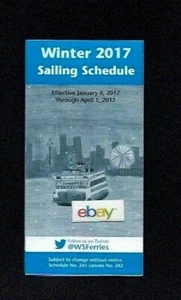WASHINGTON STATE FERRIES WINTER 2017 SEGELPLAN - Bild 1 von 1