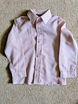Boys Vintage  Age 4 yrs Mini  Master Jack Lg  Sleeve  Pink Fine  Striped Shirt   - Image 1 of 4