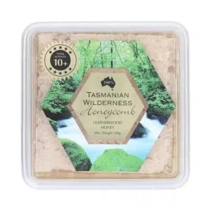 Tasmanian Wilderness Leatherwood Honeycomb 10+ Antibacterial Activity 350g - Picture 1 of 2