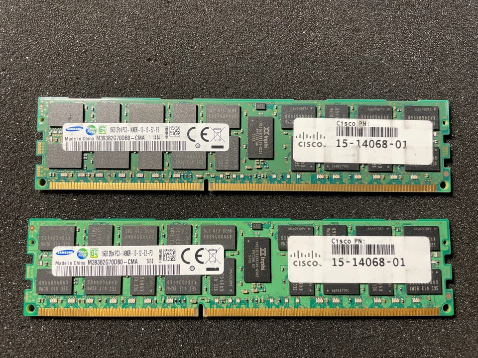 Samsung 32GB (2 x 16GB) PC3-14900 ECC Reg Server Memory RAM RDIMM, Used - Image 1 of 1
