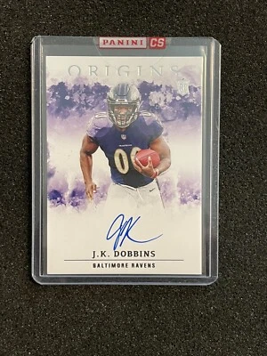 2020 Panini Origins J.K. Dobbins #RAJK Rookie Auto Ravens/chargers Sealed - Image 1 of 2