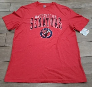 New MLB Washington Senators Red Vintage Style T-Shirt Size Large. Genuine Merch - Picture 1 of 5