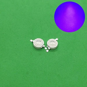 10p~200pcs 3W 45mil UV 365nm Purple 395nm 420nm LED Lamp Beads Light Bulb Curing - Picture 1 of 7